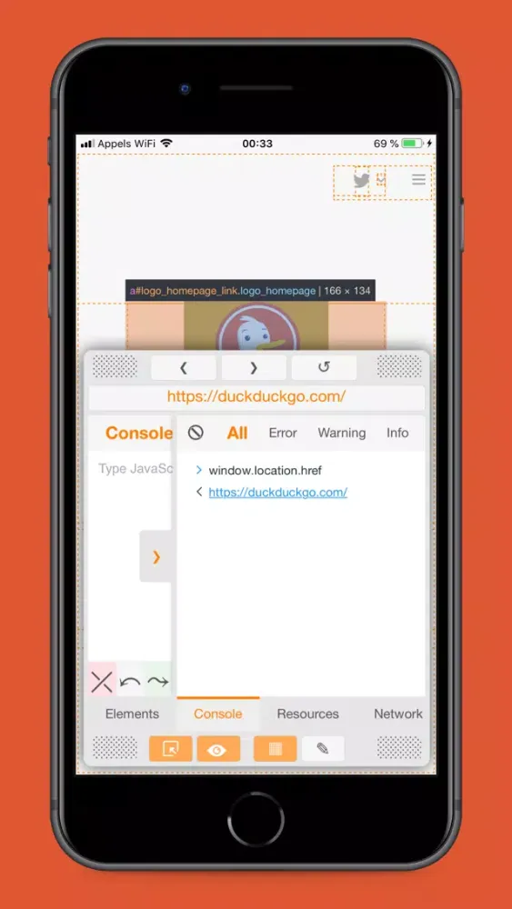 JudOrange - Web Inspector Screenshots